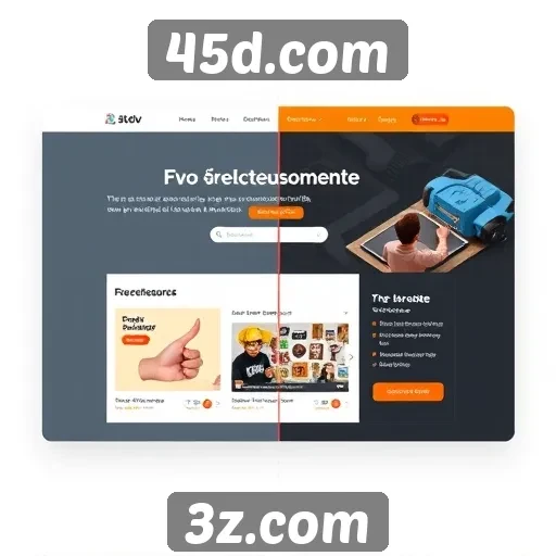 Evolução da interface do usuário em 45d.com